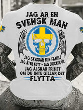 Herrens Sverige Jag är Svensk T-shirt zartstils